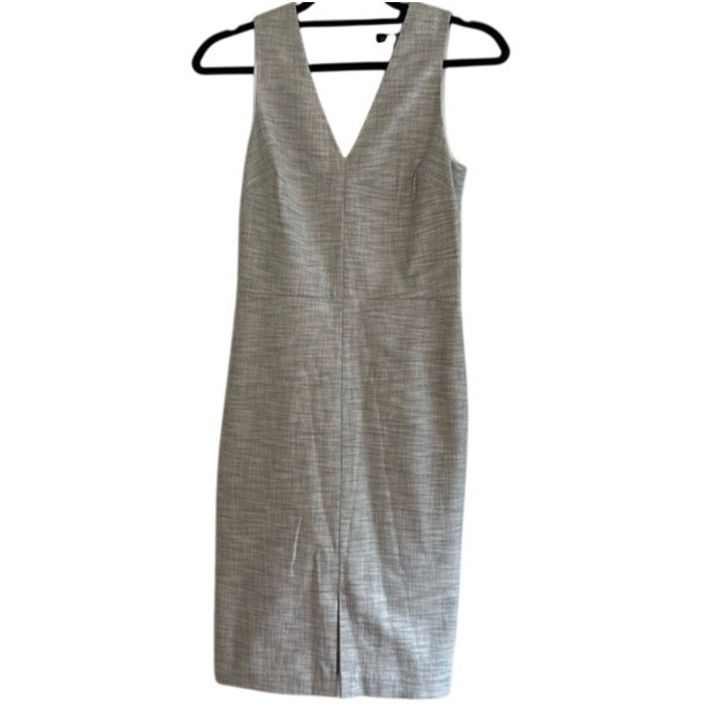 Banana Republic Grey Tailored Sheath Dress Size 0 Officecore Corporate Work